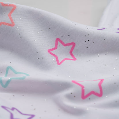 CAMISETA DE NIÑA,MANGA CORTA BLANCA DE MIC
