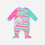 PIJAMA LITTLEMIC ROSA Y VERDE PARA BEBÉ NIÑA