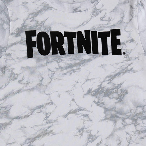 BOY'S SHORT SLEEVE WHITE AND GRAY VIDEO GAME T-SHIRT