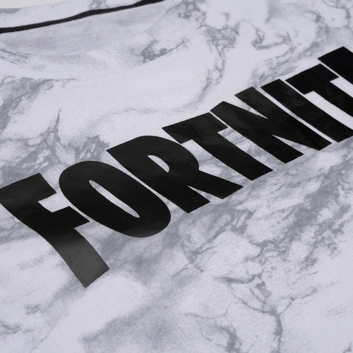 BOY'S SHORT SLEEVE WHITE AND GRAY VIDEO GAME T-SHIRT