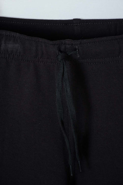 BOY'S BLACK MIC BERMUDA SHORTS WITH DRAWSTRING