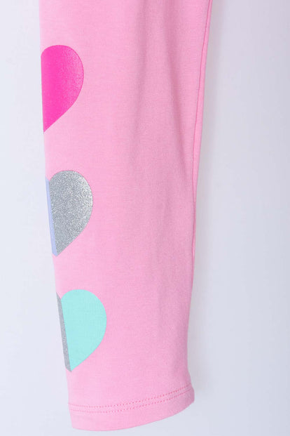 LEGGINS DE MIC CON ESTAMPADO ROSADO PARA NIÑA