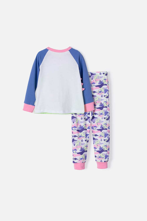 LITTLEMIC PAJAMA WITH LONG PANTS FOR GIRLS 2T TO 5T