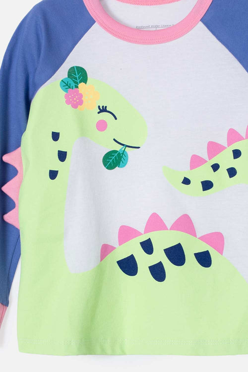 LITTLEMIC PAJAMA WITH LONG PANTS FOR GIRLS 2T TO 5T