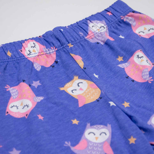 LITTLEMIC GIRL'S PURPLE LONG-SLEEVE PAJAMA SET SIZE 2T TO 5T