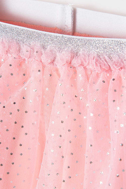 LEGGINS DE LITTLEMIC PALO DE ROSA PARA NIÑA 2T A 5T