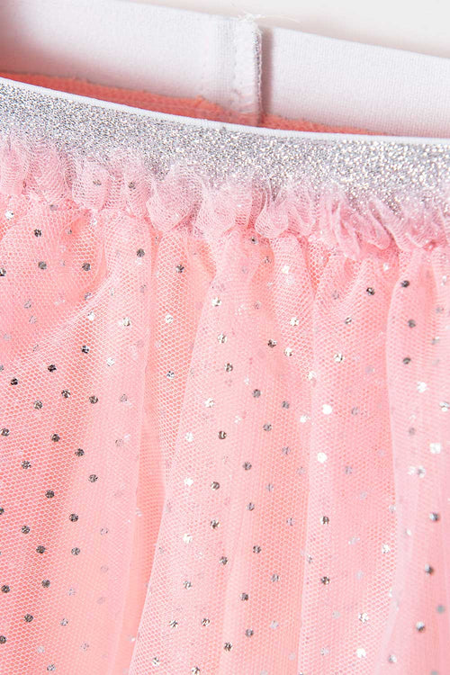 LEGGINS DE LITTLEMIC PALO DE ROSA PARA NIÑA 2T A 5T