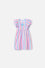 VESTIDO DE NIÑA, MANGA CORTA MULTICOLOR DE LITTLEMIC