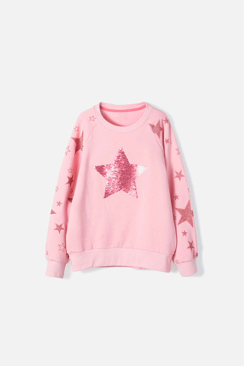 GIRL'S ROSEWOOD CLOSED MIC SWEATER