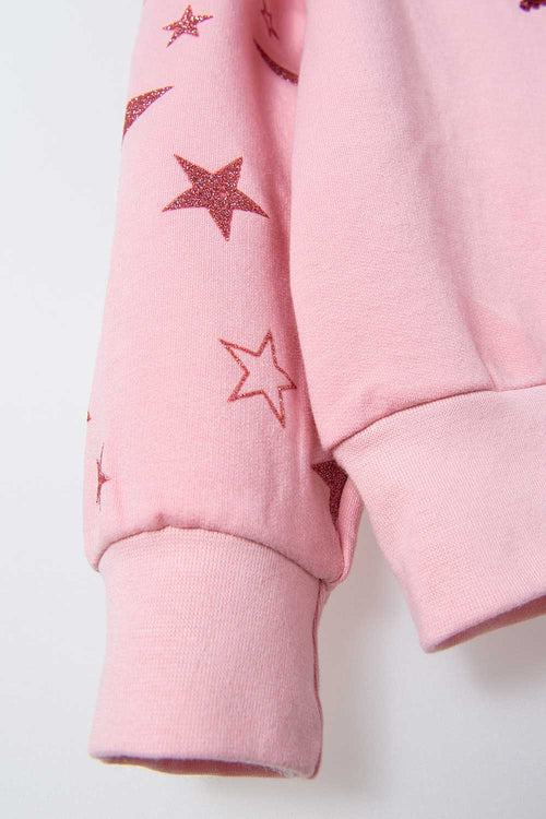 GIRL'S ROSEWOOD CLOSED MIC SWEATER