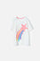 CAMISETA DE MIC MANGA CORTA MARFIL PARA NIÑA