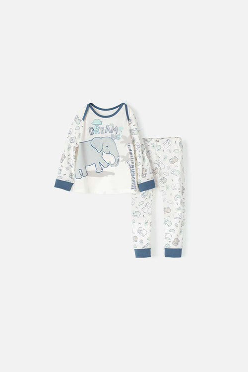 LITTLEMIC MULTICOLOR LONG-PANT PAJAMAS FOR BABY BOYS