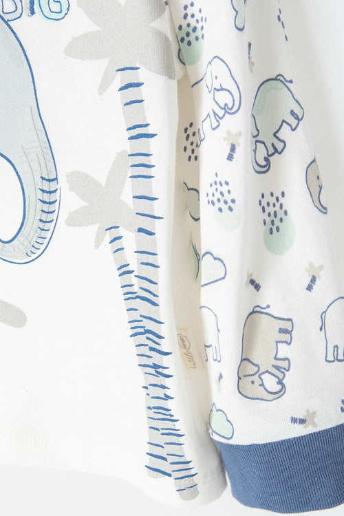 LITTLEMIC MULTICOLOR LONG-PANT PAJAMAS FOR BABY BOYS
