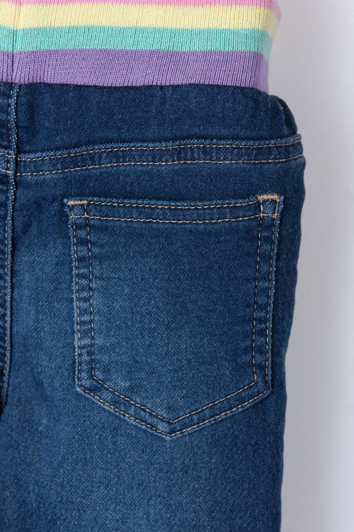 GIRLS' DARK INDIGO LITTLE MIC JEANS