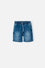 BERMUDA LITTLEMIC EN DENIM TONO MEDIO CON ELÁSTICO EN CINTURA PARA NIÑO 2T A 5T