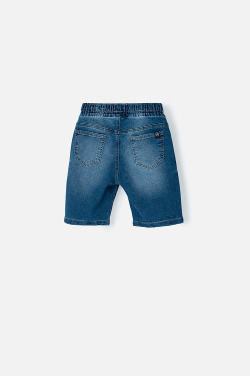 BOYS' MEDIUM INDIGO DENIM SHORTS