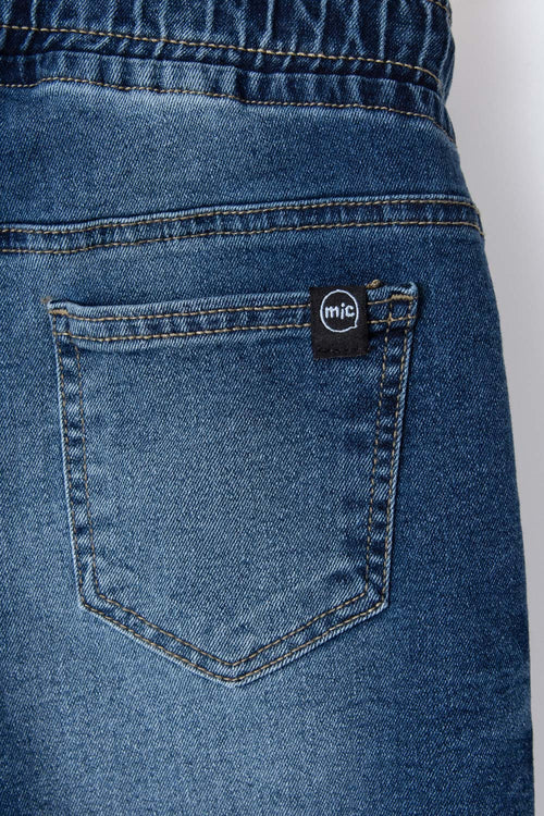 BOYS' MEDIUM INDIGO DENIM SHORTS