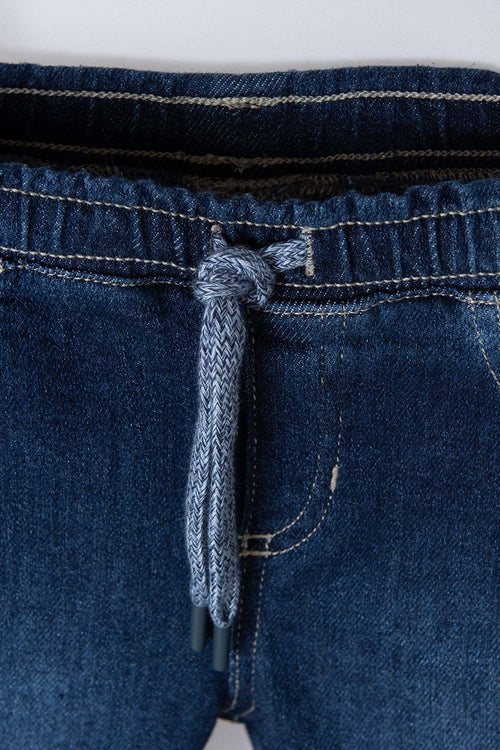 LITTLEMIC MEDIUM INDIGO JOGGER FOR BOYS 2T TO 5T