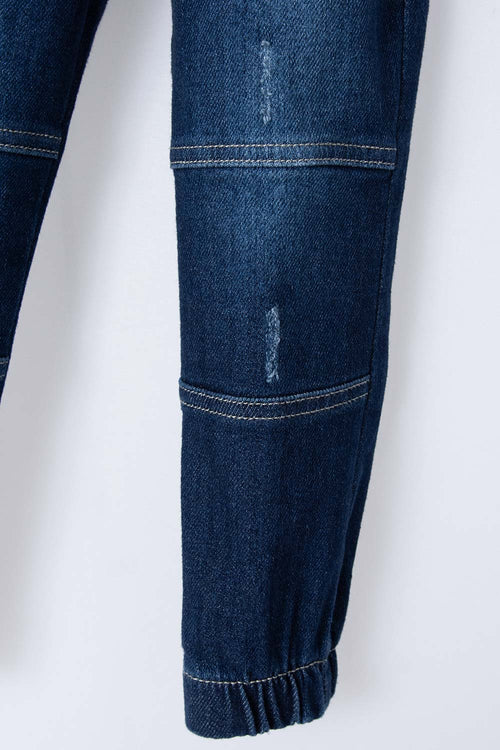 LITTLEMIC MEDIUM INDIGO JOGGER FOR BOYS 2T TO 5T