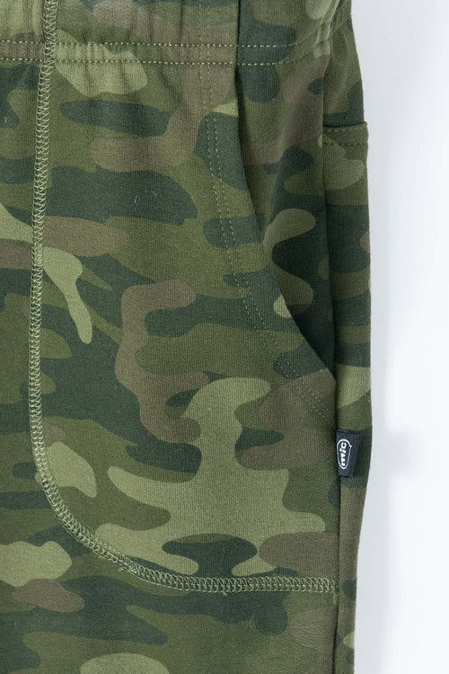 BOY'S GREEN DRAWSTRING MIC SHORTS