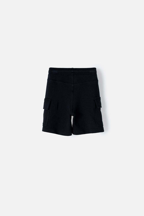 LITTLEMIC BERMUDA SHORTS WITH BLACK DRAWSTRING FOR BOYS 2T TO 5T