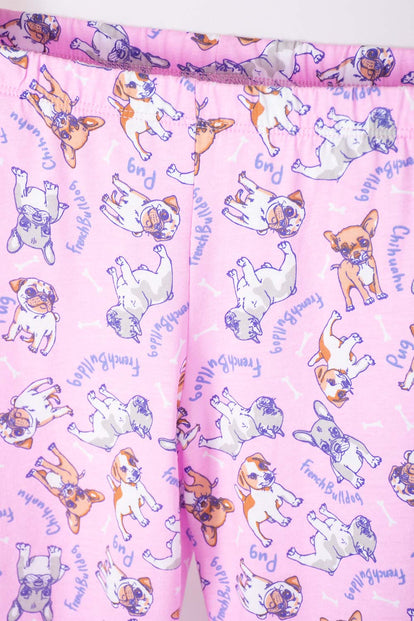 PIJAMA DE MIC MANGA LARGA MORADA PARA NIÑA