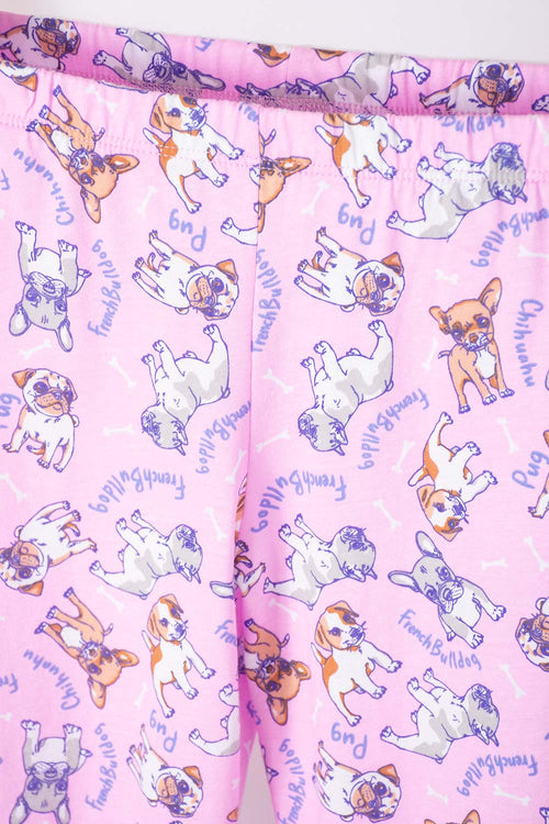 PIJAMA DE MIC MANGA LARGA MORADA PARA NIÑA
