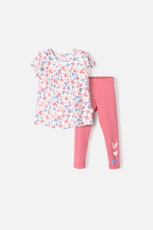 LITTLE MIC WHITE AND PINK SET FOR GIRLS