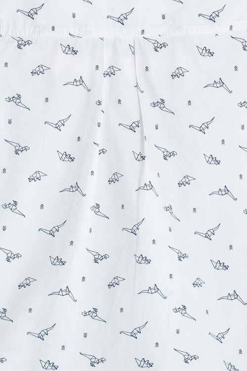 CAMISA MIC BLANCA MANGA LARGA PARA NIÑO