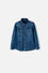 CAMISA LITTLEMIC AZUL TONO MEDIO MANGA LARGA PARA NIÑO 2T A 5T