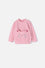 BUZO LITTLEMIC CON BOLSILLO DE PARCHE PALO DE ROSA PARA BEBÉ NIÑA