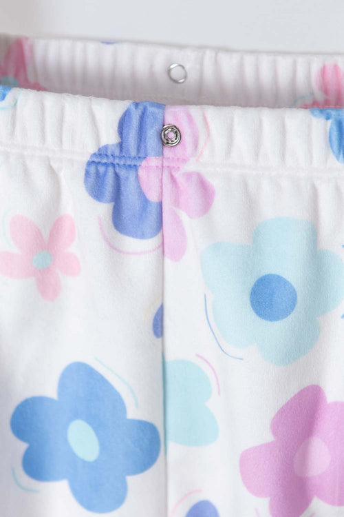 LITTLEMIC IVORY LONG SLEEVE PAJAMAS FOR BABY GIRL