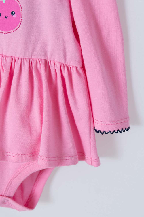LITTLEMIC LONG SLEEVE OUTFIT BLUE AND PINK FOR BABY GIRL