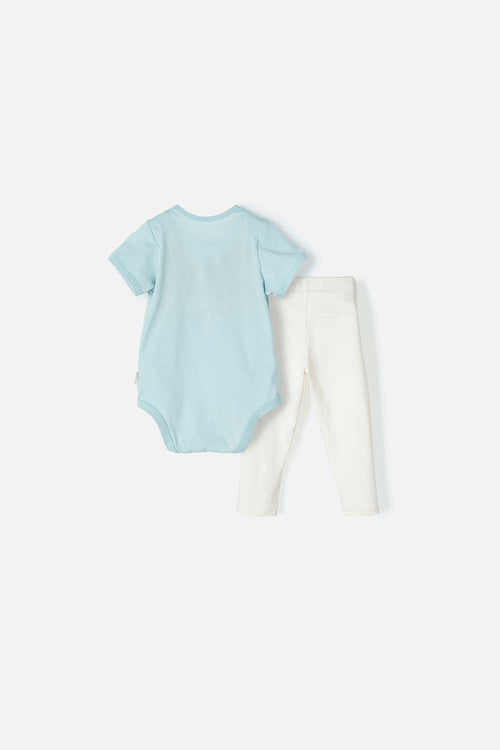 LITTLEMIC SET WITH BODYSUIT AND PANTS FOR BABY GIRL