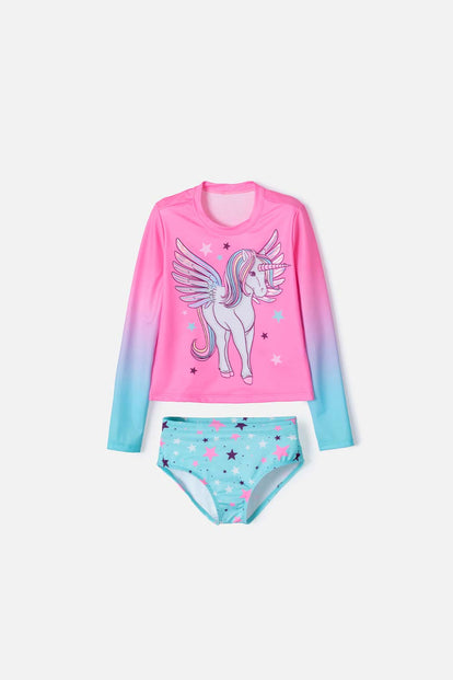 VESTIDO BAÑO MIC MULTICOLOR PARA NIÑA