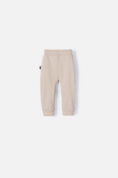 JOGGER DE LITTLEMIC CON CORDÓN CAQUI PARA BEBÉ NIÑO