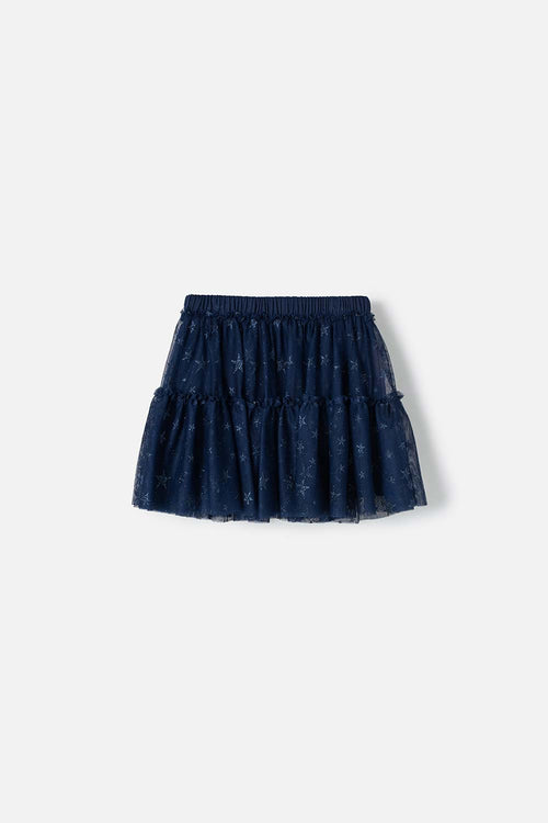 FALDA DE MIC TIPO TUTÚ AZUL PARA NIÑA