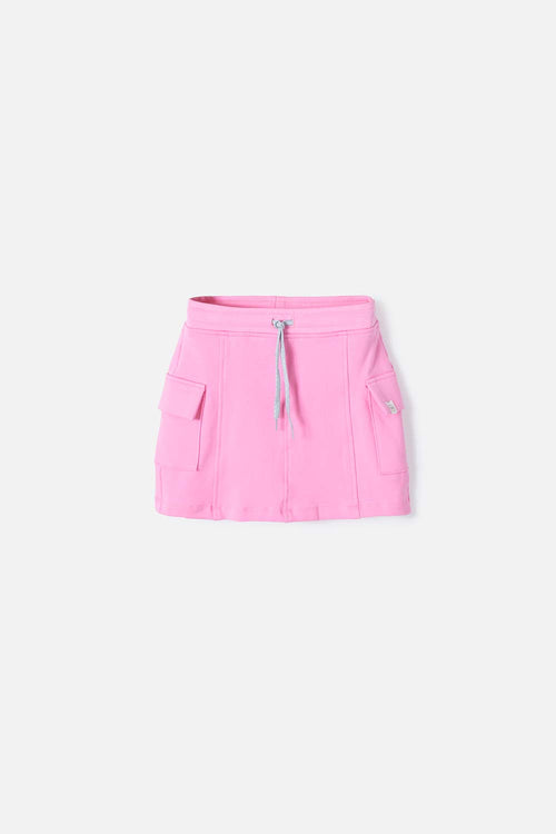 PINK SKIRT WITH POCKETS FOR GIRL