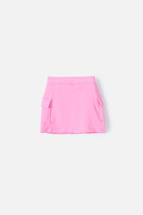 PINK SKIRT WITH POCKETS FOR GIRL