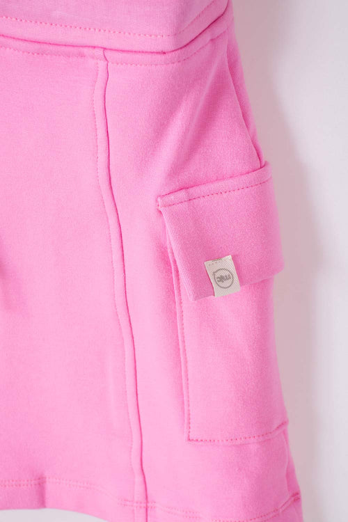 PINK SKIRT WITH POCKETS FOR GIRL