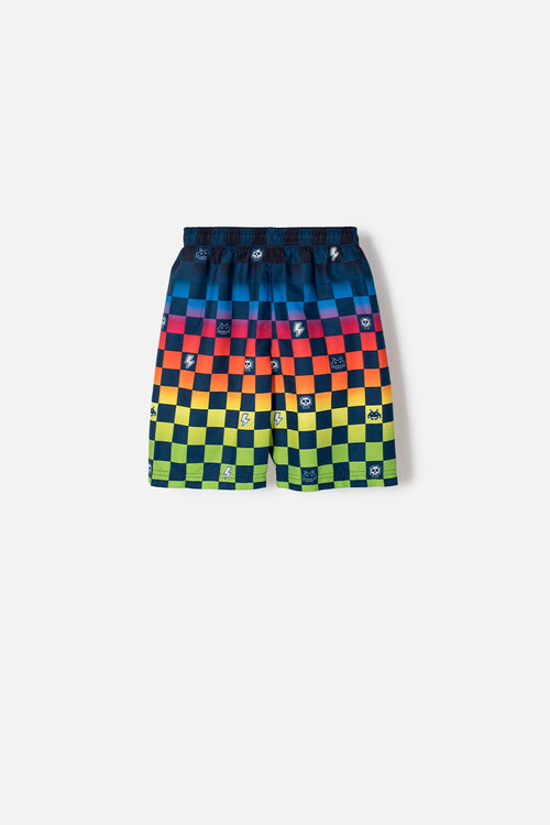 MIC MULTICOLOR ELASTIC WAIST SWIM SHORTS FOR BOYS