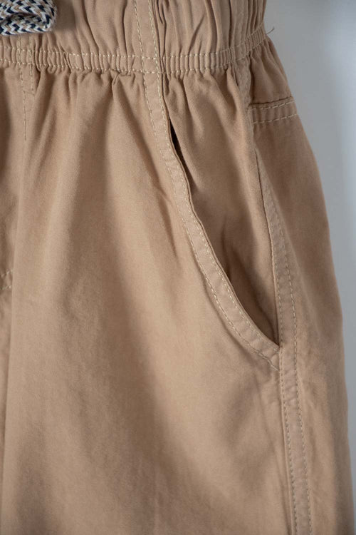 BOYS' KHAKI MIC DRAWSTRING SHORTS