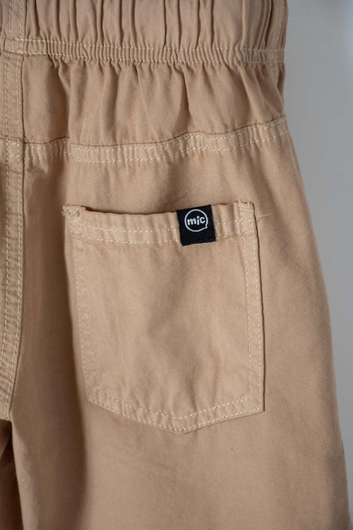 BOYS' KHAKI MIC DRAWSTRING SHORTS