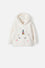 BUZO LITTLEMIC CERRADO MARFIL PARA NIÑA 2T A 5T