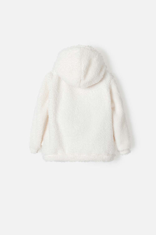 LITTLEMIC CLOSED IVORY SWEATER FOR GIRLS 2T TO 5T