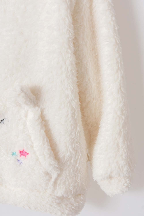 LITTLEMIC CLOSED IVORY SWEATER FOR GIRLS 2T TO 5T