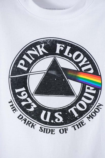 CAMISETA DE PINK FLOYD BLANCA MANGA CORTA UNISEX 2T A 5T