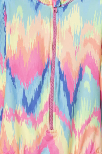 VESTIDO DE BAÑO MIC DE MANGA LARGA MULTICOLOR PARA NIÑA
