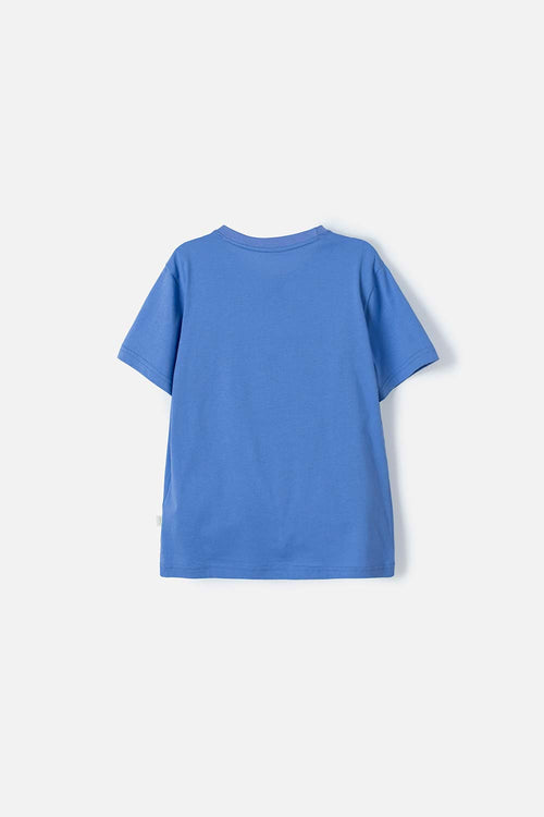 GIRL'S HORTENSIA BLUE MIC SHORT-SLEEVED T-SHIRT