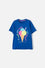 CAMISETA MIC AZUL MANGA CORTA PARA NIÑA